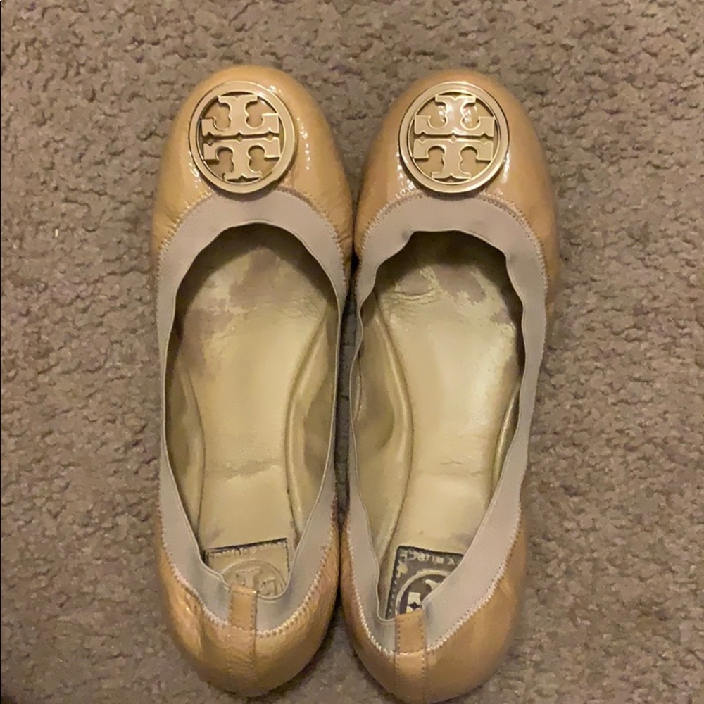 Tory Burch Nude Flats